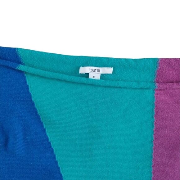 Bar 111 sweater size XL color block crop womens shirt - Picture 5 of 5